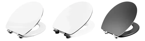 "Toilet seat "Prime" with soft-close, FSC, black steel image"
