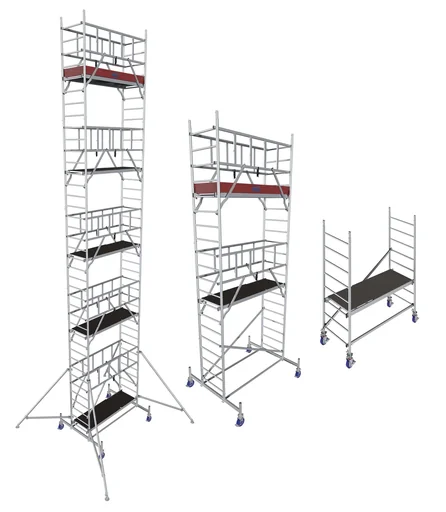 "MONTO ProTec aluminum mobile scaffold, working height approx. 11.30 m image"