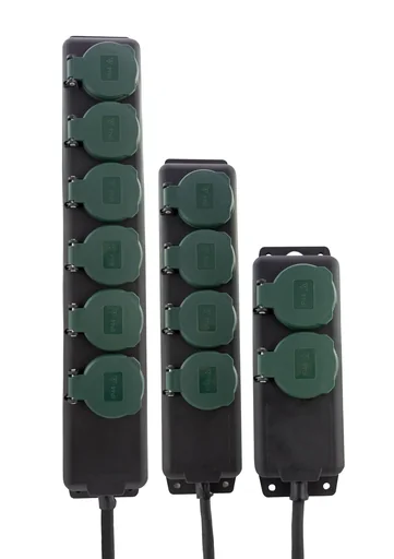 "Power strip with IP44 for indoor and outdoor use - 4-way image"