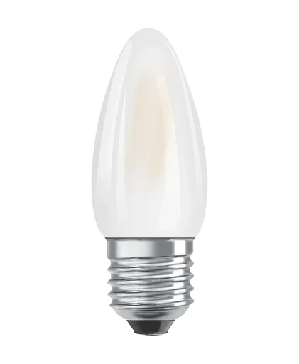 "LED SUPERSTAR RETROFIT candle with 5 watts, E14, cool white, matt, dimmable image"