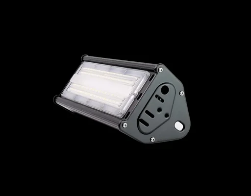 "LED HighBay in linear form offers 50 W, 6000 lm, 5000 K (neutral white), IP65 & ENEC certification image"