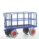 Hand truck with tubular steel walls, load capacity 700 kg, loading area 1130 x 730 mm, wheel size 260 x 85 mm