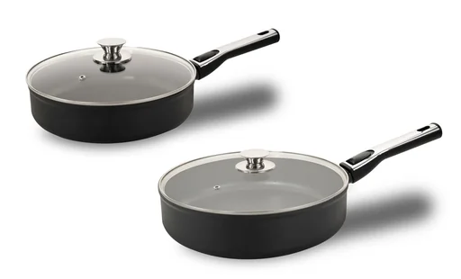 "High-rimmed pan with removable handle, diameter 28 cm image"