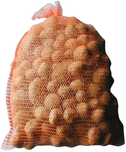 "12.5 kg polypropylene fabric bags with large mesh image"