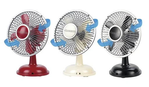 "Tischventilator Retro Fan weiss image"