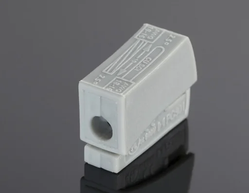 "Lighting terminals, 100 pcs., 2.5 mm², double, white image"
