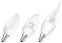 Candle lamp LED Star CLAS B40 with 5.5 watts, matt, E14, warm white