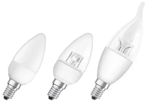 "Candle lamp LED Star CLAS B40 with 5.5 watts, matt, E14, warm white image"