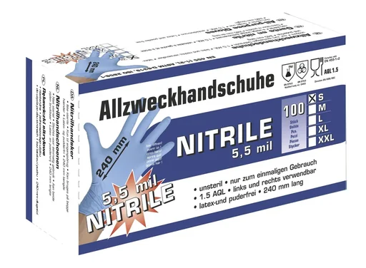 "Nitrile gloves size L, 100 pieces image"