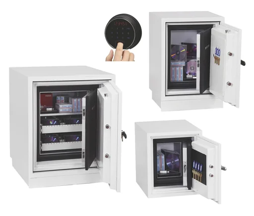 "Data protection safe Datacare external dimensions 770 x 690 x 720 mm, with fingerprint lock image"