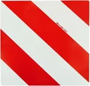 Warning sign, 423 x 423 mm, left-turning