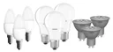 LED Classic light bulb with 8.5 watts, E27, matt, warm white - set of 3