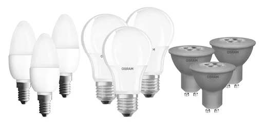 "LED Classic light bulb with 8.5 watts, E27, matt, warm white - set of 3 image"