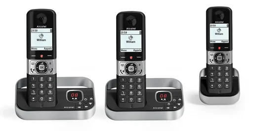 "Cordless phone Duo with Premium Call Block function and answering machine image"