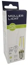 Retro LED lamp with 7.5 watts, E27, warm white
