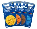 Hearing aid batteries Zinc-Air 10 (PR70), set of 6 - YELLOW