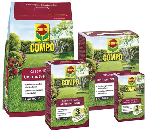 "Lawn fertilizer with weed killer, 12 kg for 400 m² image"