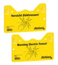 Warning sign hook - printed in DE/EN on both sides