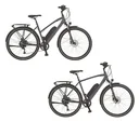 Men's trekking e-bike, 28 inches, frame height 52 cm, 8-speed derailleur, grey, ENTDECKER 20.EST.10