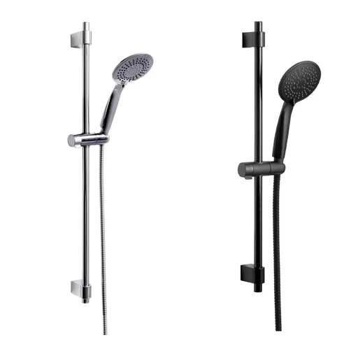 "Shower set Young Black, bar length: 66 cm image"