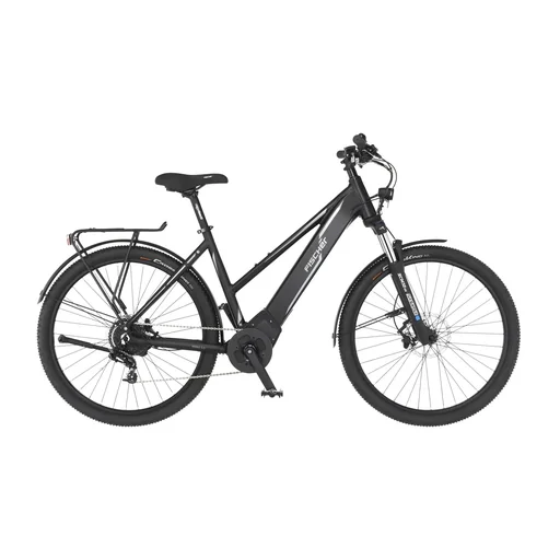 "Women's E-Bike ATB, 27.5 inches, frame size 49 cm, 10-speed derailleur, matte black, TERRA 5.0i image"