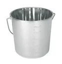 Stainless steel bucket 8.5 l, 22 cm high