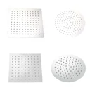 Shower head Ø 25 cm rain shower made of stainless steel with 1 jet type G1/2 individually usable