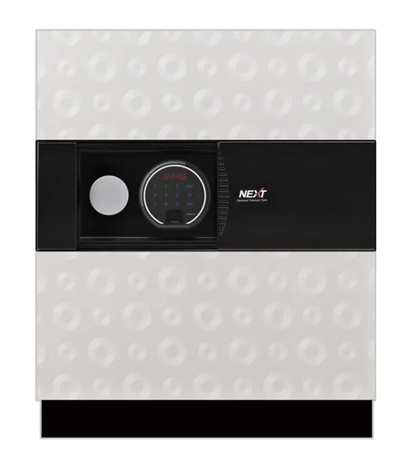 "NEXT document protection safe, external dimensions 780 x 500 x 550 mm, white image"