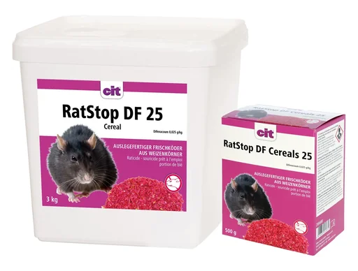 "RatStop DF 25 Cereal fresh bait, for indoor and outdoor use, 500 g image"