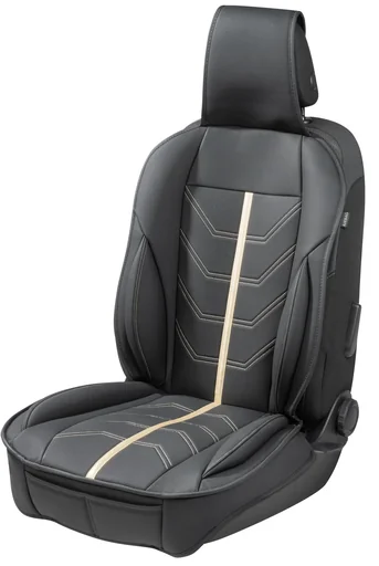 "Car seat cover Kimi, car seat cover in racing design black/gold image"