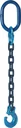 Forestry logging chain, square links, GK10, 8 mm, 2 m long