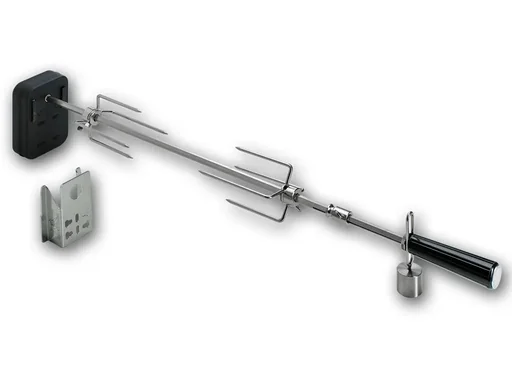 "Rotisserie set with battery motor - for: 57 + 60 cm kettle grill for Smokin# PizzaRing image"