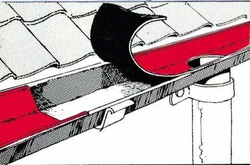 "Roof repair tape 100 mm, 10 m long, lead-colored, self-adhesive image"
