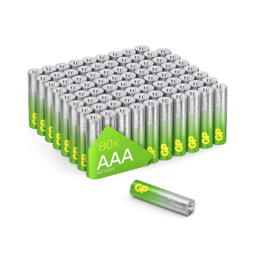 "SUPER Micro (AAA) Alkaline Batteries - 80 pieces image"