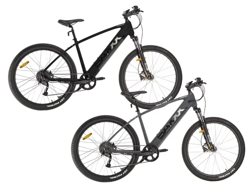 "Unisex Mountain E-Bike, 27.5 inches, frame height 47 cm, 9-speed derailleur, blue-grey, Garmisch image"
