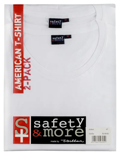 "Shirt in a double pack, white, size XXL image"