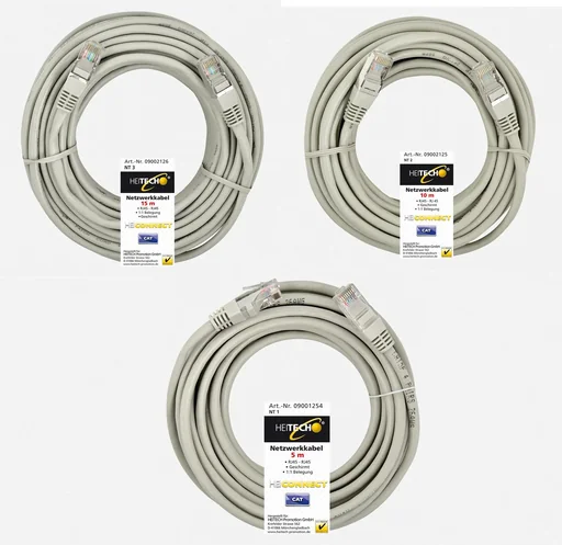 "Network cable 5m, RJ45-RJ45, shielded, 1:1 assignment image"