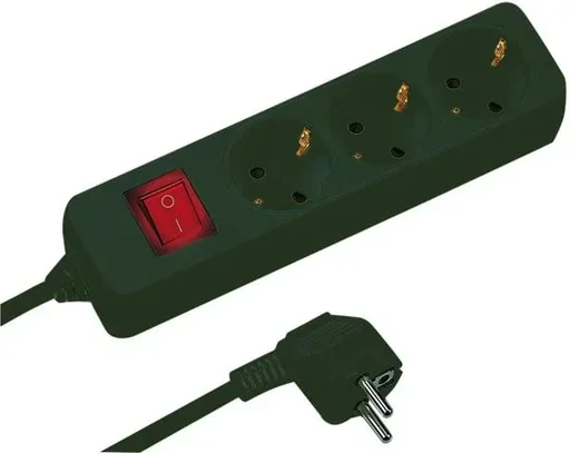 "Power strip, 3 x earthed and + 6 x Euro sockets image"