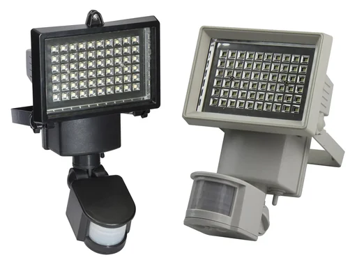 "Solar wall light in black with separate solar panel image"