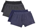 Boxer shorts in a double pack, color navy/navy striped, size L