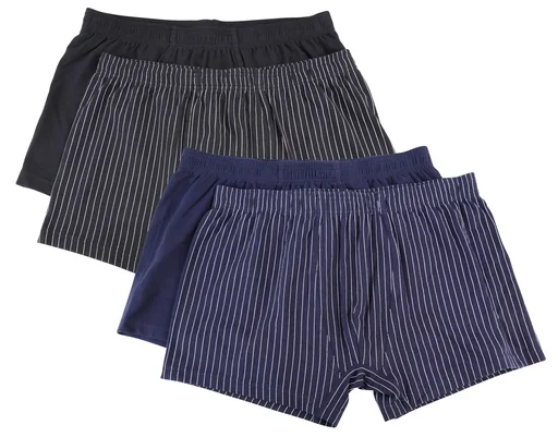 "Boxer shorts in a double pack, color navy/navy striped, size XL image"