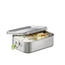 High-quality, durable stainless steel lunch box/lunch box 1.1L including divider / leak-proof food storage container / Bento Box