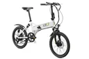 Aluminium E-Bike folding bike 20 inches, frame height 37 cm, 7-speed derailleur, white "City III"