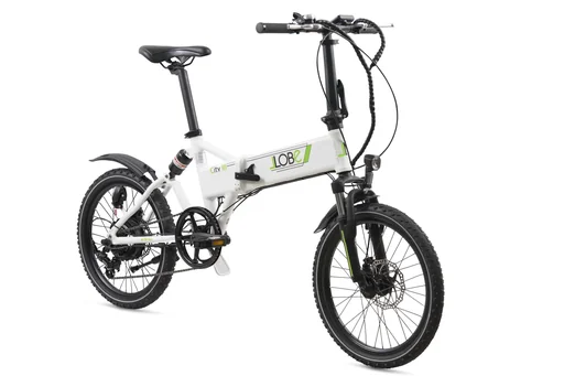 "Aluminium E-Bike folding bike 20 inches, frame height 37 cm, 7-speed derailleur, white "City III" image"