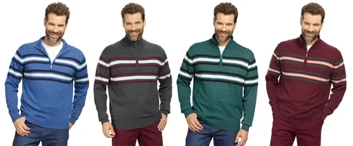 "Striped sweater, color port, size L image"