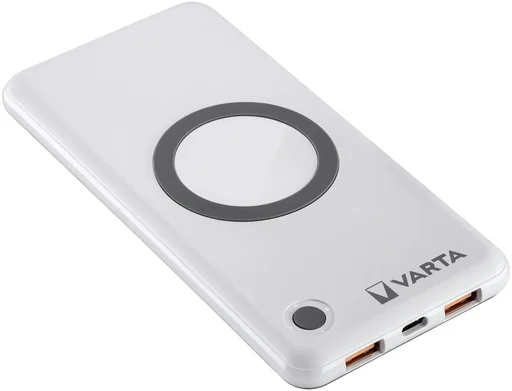 "Wireless Powerbank 15000, pass-through charging function and USB-C PD output image"