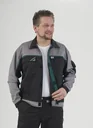 Blouson jacket, color black/grey/green, size 60