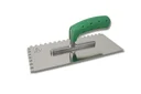Smoothing trowel, stainless steel with soft grip, serrated, 8 x 8 mm