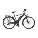 Men's E-Bike Trekking, 28 inches, frame size 50 cm, 8-speed derailleur, anthracite matte, VIATOR 2.0