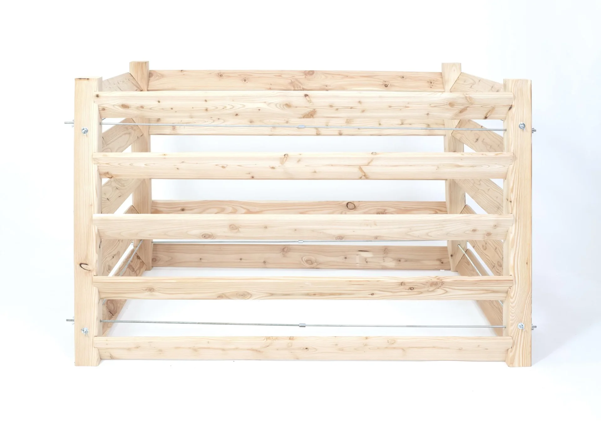 "Kompostownik Konni L, 130×100×80 cm, Naturalny – Drewno modrzewiowe FSC, 1.040 l image"
